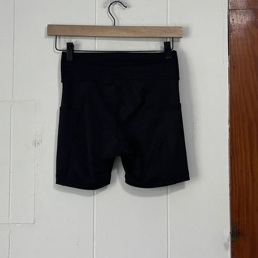 Puma Womens DryCell‎ High Waisted Biker Shorts Black XS Recycled Side Pockets